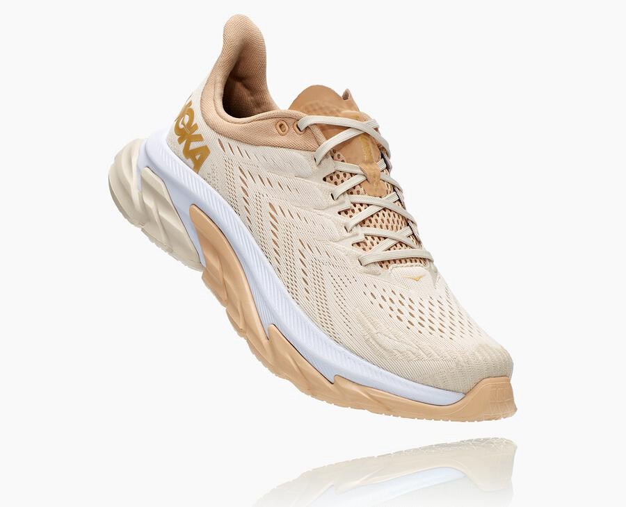 Hoka One One Hardloopschoenen Dames - Clifton Edge - Beige - AY9263480